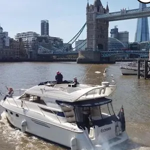 Yacht -central St Kats Dock Tower Bridge Botel